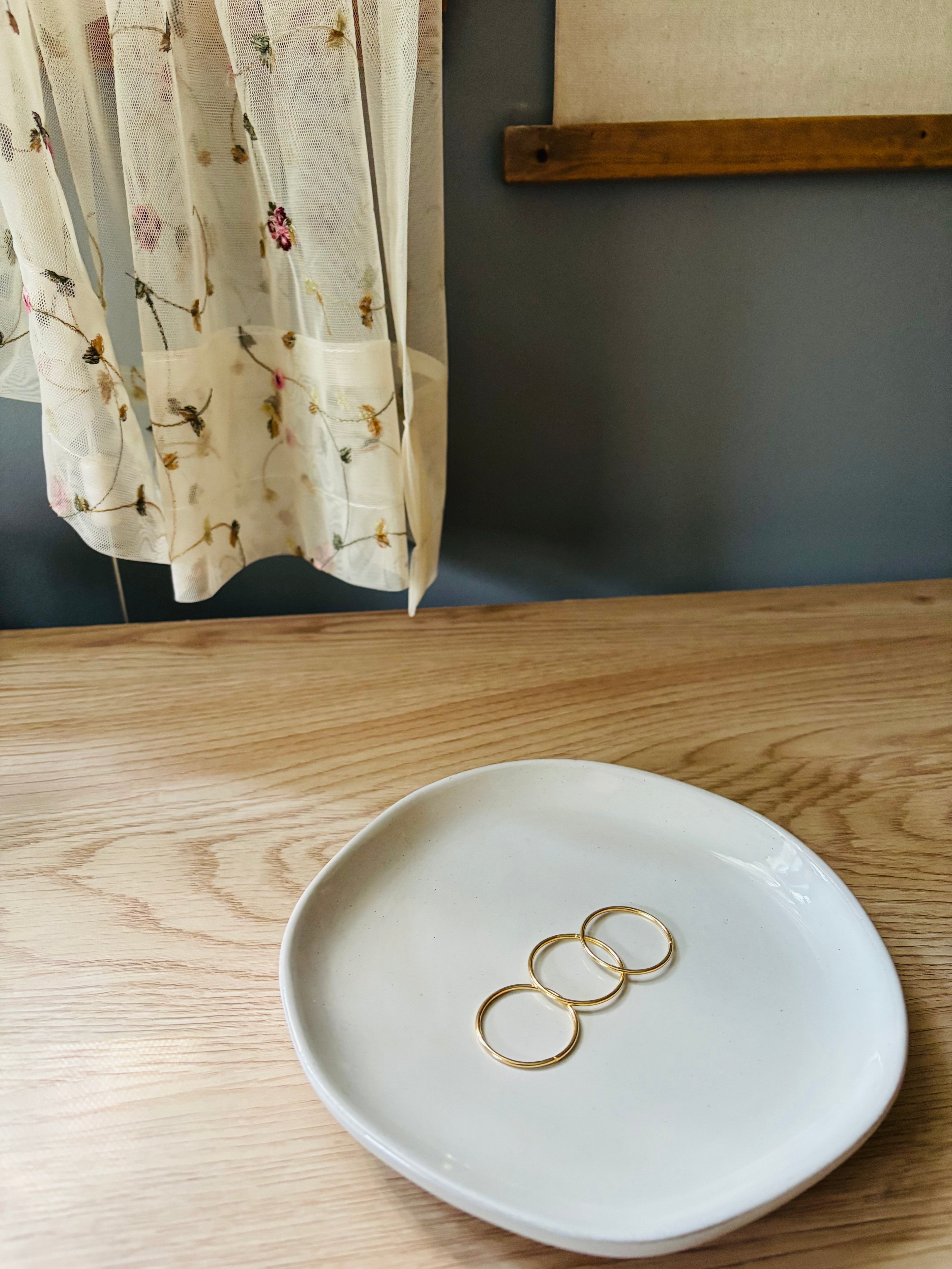 Gold Macrame Rings